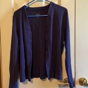 Blue cardigan